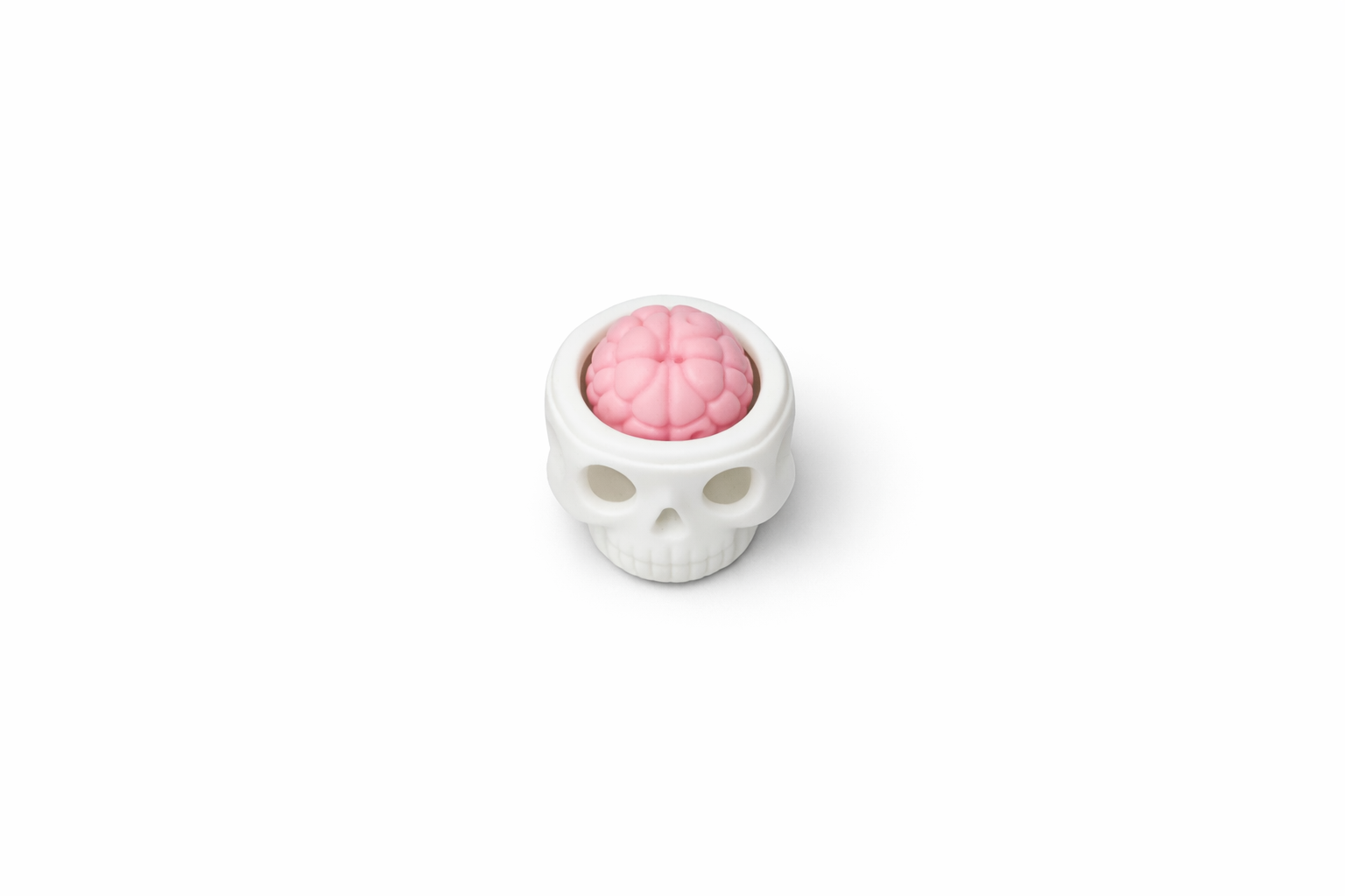Clicker Skull 3D Decorative PLA Figurine