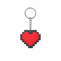 Pixel Heart Keychain – Minecraft Style 3D Accessory